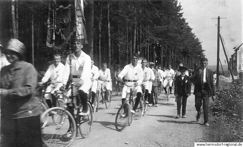 Ausflug 1928 des Arbeiter-Radfahrverein „Solidarität“, Ortsgruppe Hermsdorf